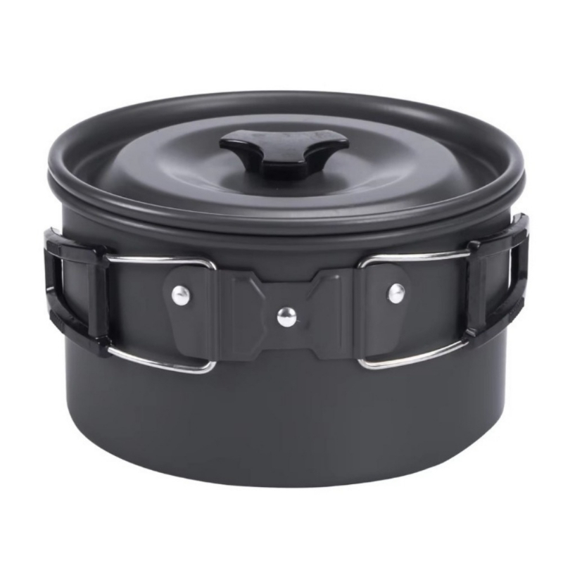 Quality Camping Cooking Set - Hoogwaardige lichtgewicht outdoor-kampeerkachel, geanodiseerde aluminium kookset,