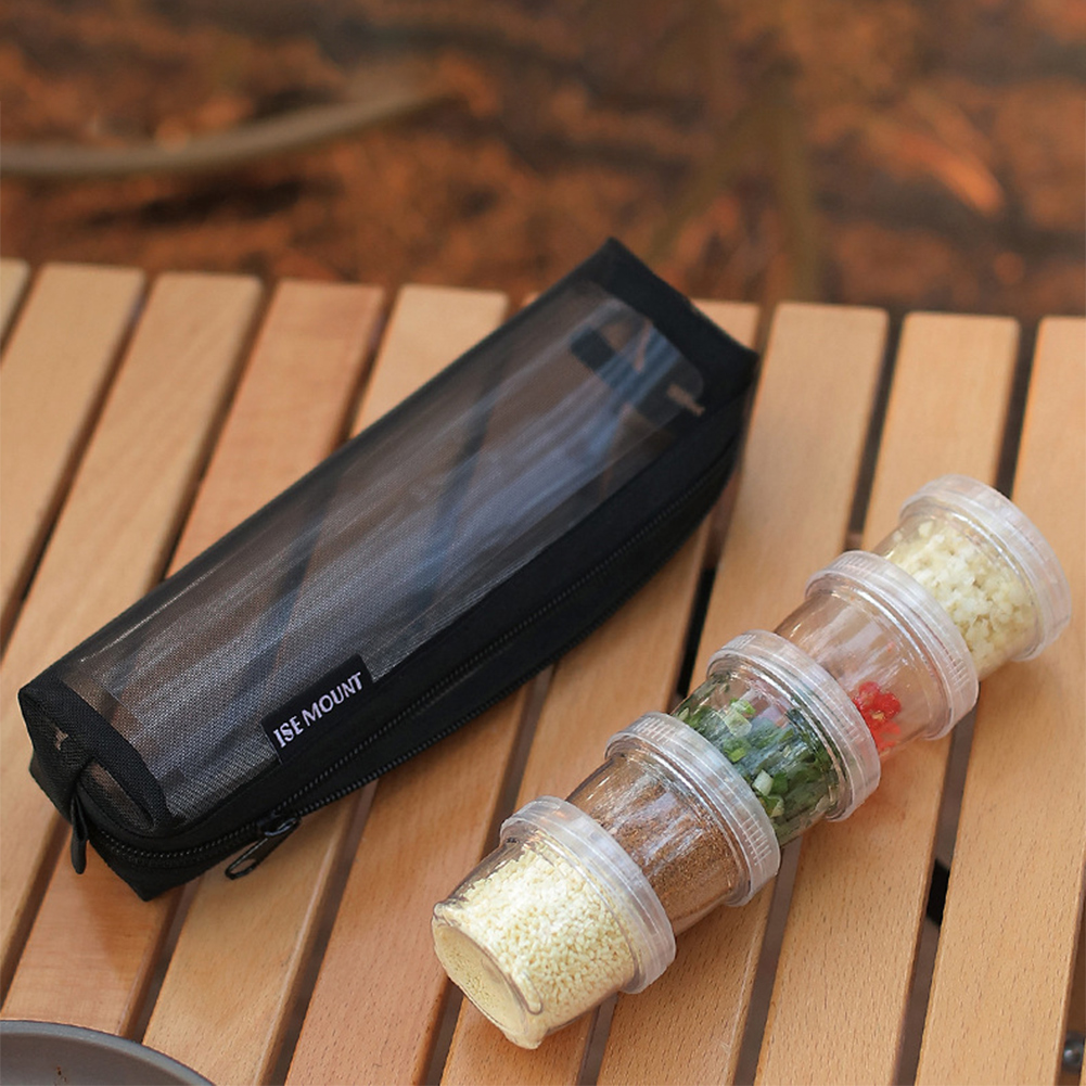 Camping Cooking Container - Camping Spice Kit opbergtas met 5