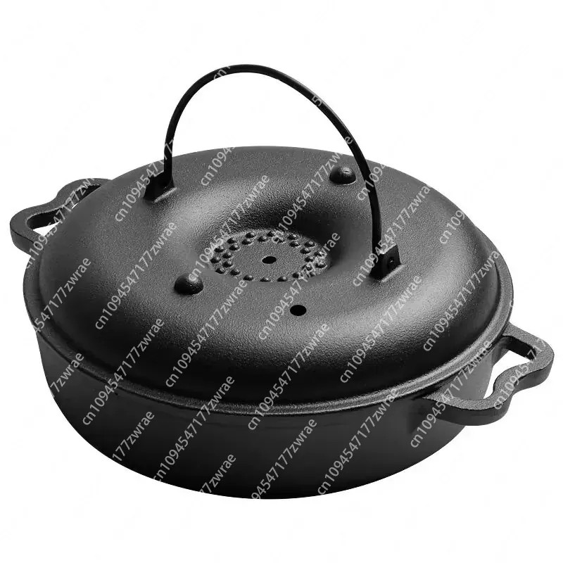 Camp Dutch Oven Cast - 2023 Nieuwe, voorgebeitelde gietijzeren Dutch oven