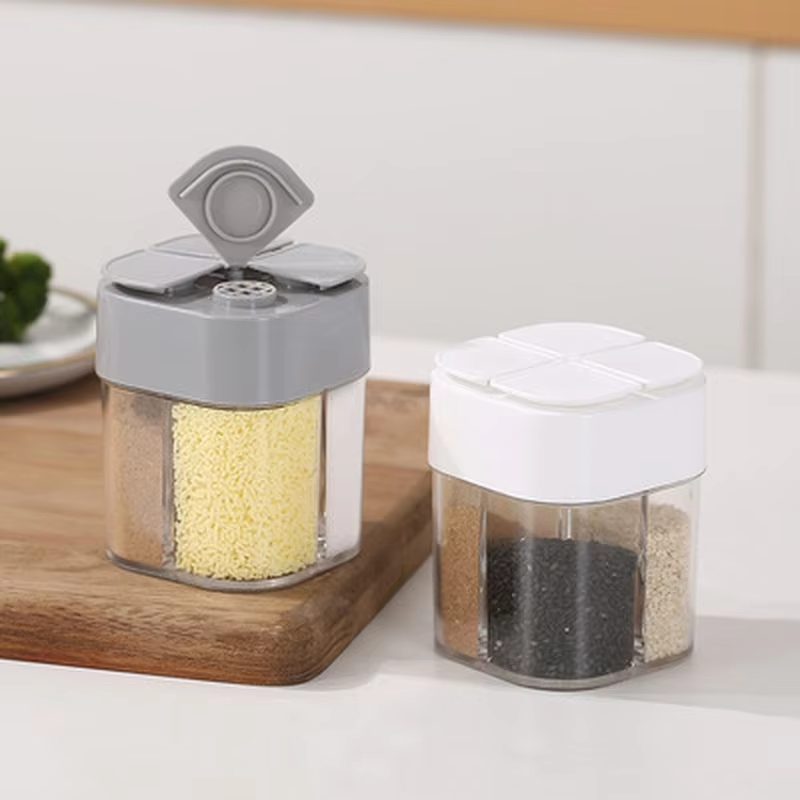 Camping Cooking Container - 4-in-1 plastic kruidenbakjes voor kamperen met