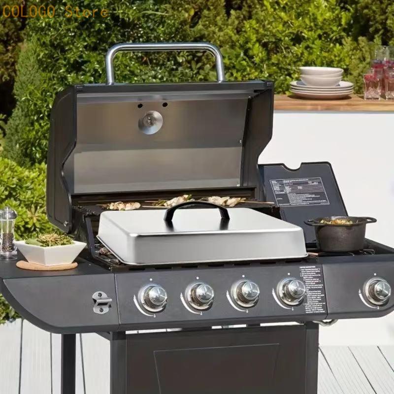 Vierkante voedselafdekking voo - Camping Cooking Flat Top recensie en prijs