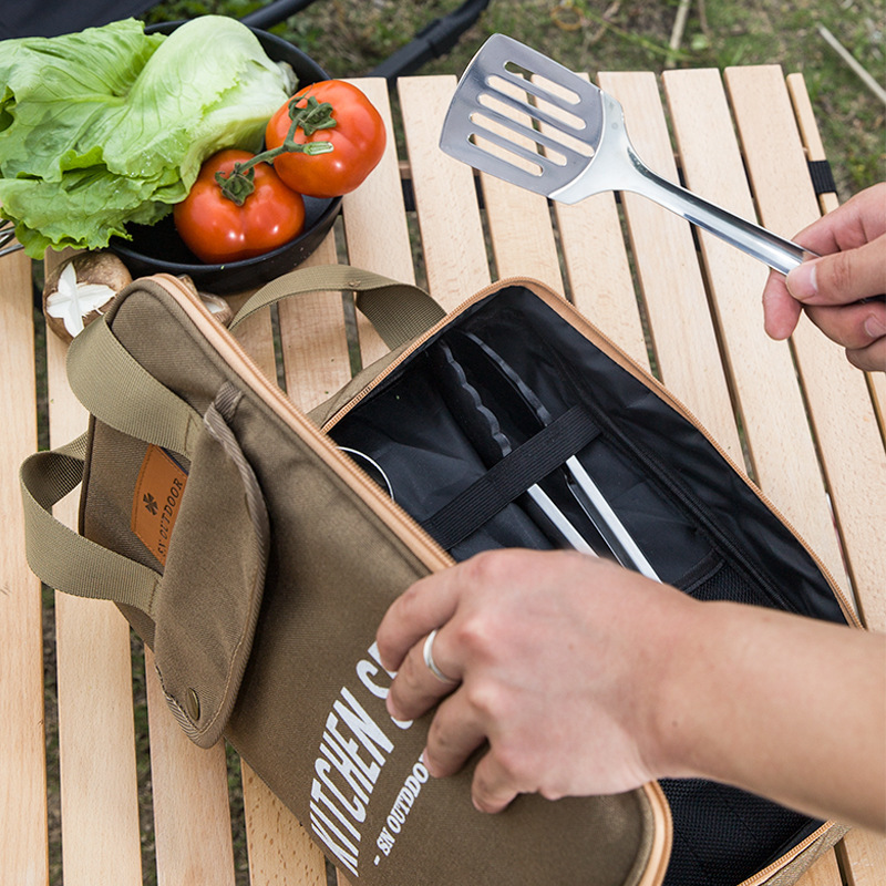 8-delige campingkeukenset met  - Camping Hiking Cooking recensie en prijs