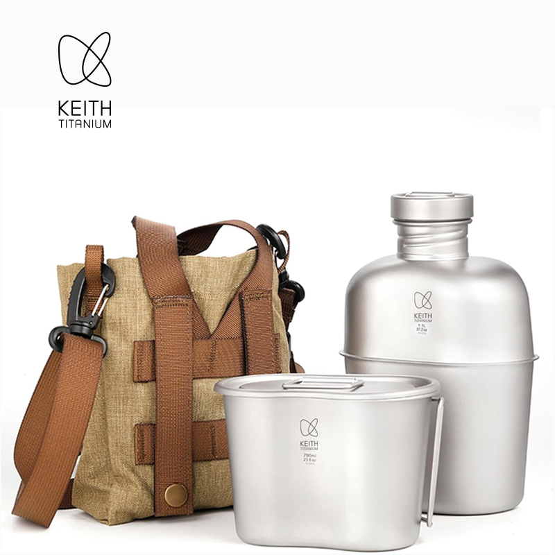 KEITH Pure Titanium Canteen Me - Camping Hiking Cooking recensie en prijs