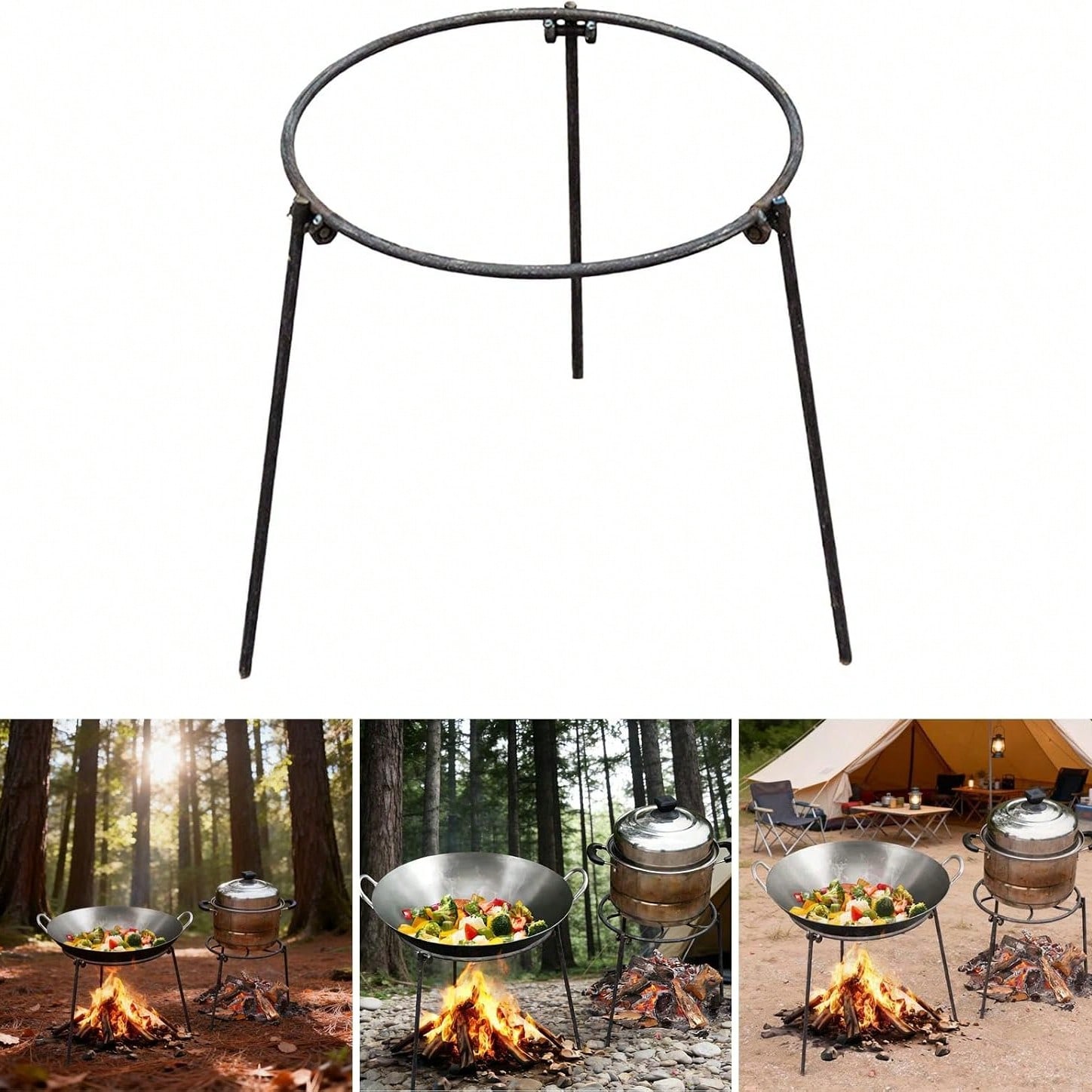 Draagbaar driepootstel voor ka - Camping Hiking Cooking recensie en prijs